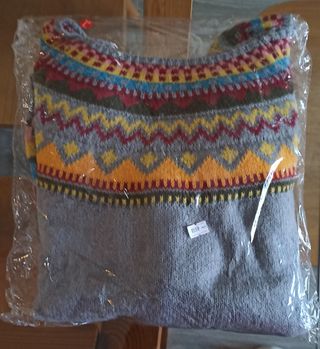 Jersey de mujer con grecas de colores talla L