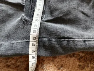 Mom fit jeans grises rotos talla 46