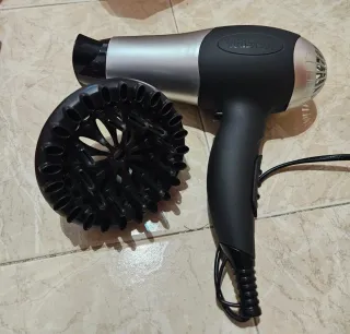 Secador de pelo Tristar Negro/Plata