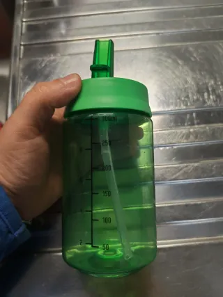 Borraccia verde bimbi con beccuccio rigido 300ml