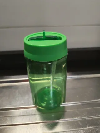 Borraccia verde bimbi con beccuccio rigido 300ml