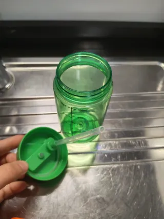 Borraccia verde bimbi con beccuccio rigido 300ml