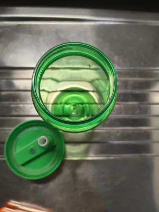 Borraccia verde bimbi con beccuccio rigido 300ml