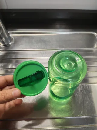 Borraccia verde bimbi con beccuccio rigido 300ml