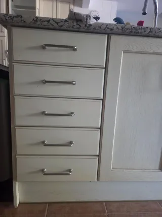 Puertas de cocina madera beige