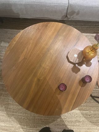 Mesas de centro redondas madera y metal