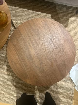 Mesas de centro redondas madera y metal
