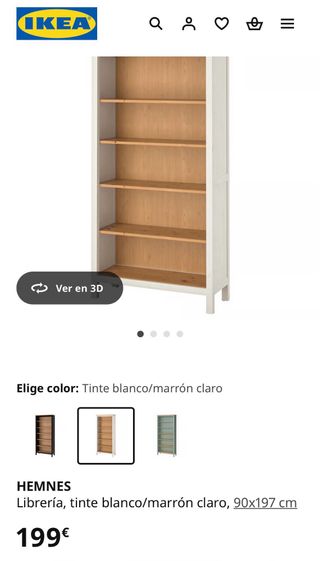 Estantería Blanca Ikea Hemnes Usada