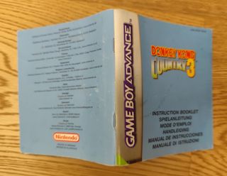 Manual Donkey Kong Country 3 Game Boy Advance