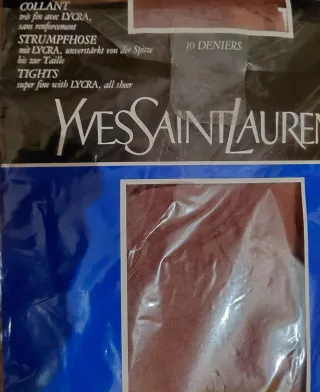Medias YSL 10 Deniers Talla S Marrón