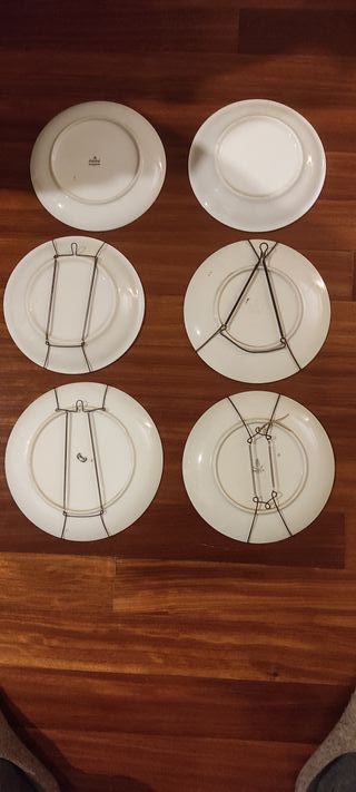 6 Platos Porcelana