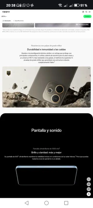 Nuovo Smartphone Oppo A5 Pro 8/256GB
