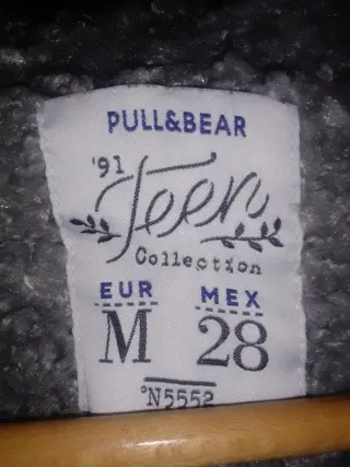 Chaquetón gris Pull and Bear mujer
