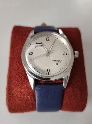 Reloj HMT Janata Plata y Azul