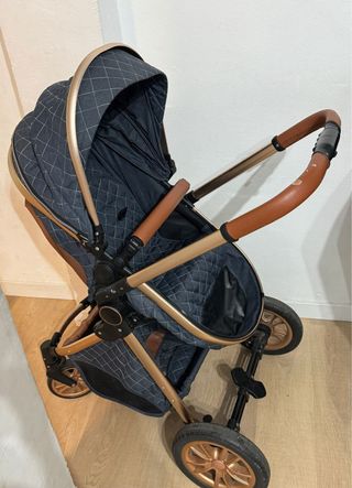Silla de paseo bebé azul marino