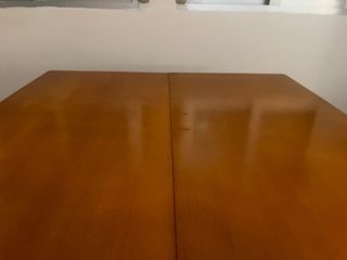 Mesa madera  con 1 cajón. Extensible tipo libro