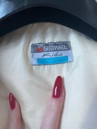 Stefanel Pelliccia Bianca Taglia Unica