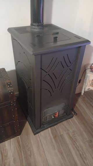 Estufa pellets biomasa hueso aceituna
