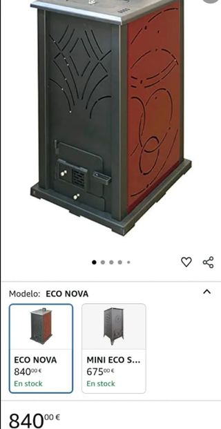 Estufa pellets biomasa hueso aceituna