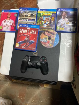 PS4 Pro + Mando + 5 Juegos