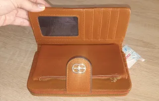 Monedero Cartera Marrón Dukemoda Nuevo