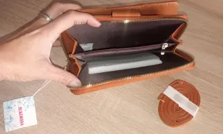 Monedero Cartera Marrón Dukemoda Nuevo