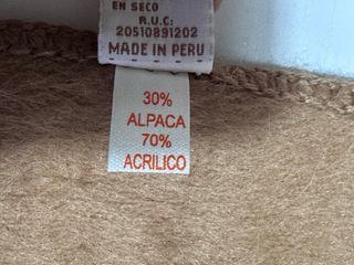 Bufanda Peruana Alpaca Camargo Marrón