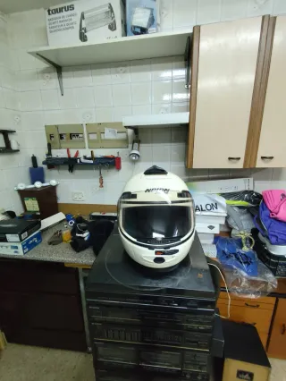 Casco de moto blanco Nolan