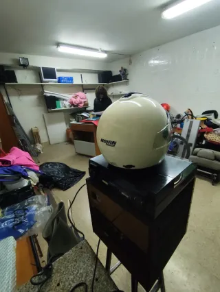 Casco de moto blanco Nolan