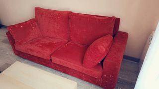 Divano e poltrona relax bordeaux