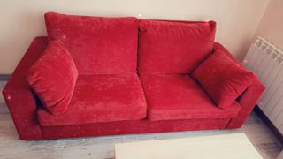 Divano e poltrona relax bordeaux