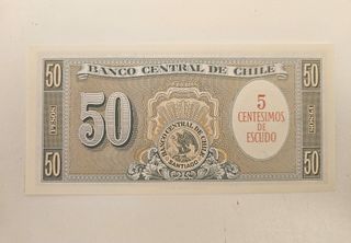 Lote 2 antiguos billetes Chile