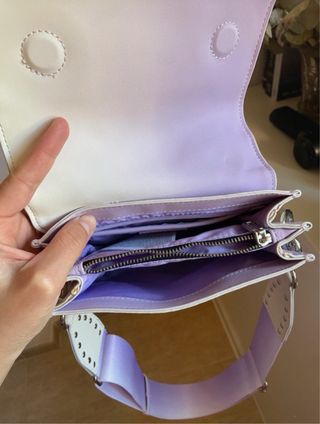 Bolso Desigual blanco y lila