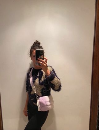 Bolso Desigual blanco y lila