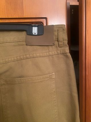 Pantalón Zara Beige Ancho