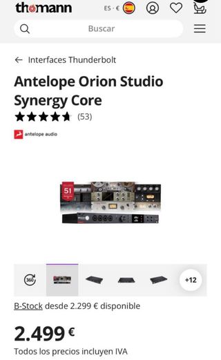 Interfaccia audio Antelope Orion Synergy Core