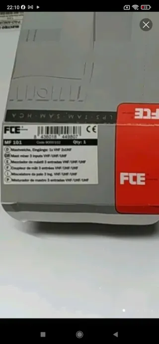 Mezclador Antena televisión FTE MF 101