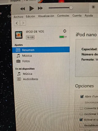 Ipod Nano Apple Plata