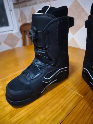 Botas de Snowboard VANS Negras con portabotas