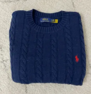 Jersey Polo Ralph Lauren Azul Cable Knit