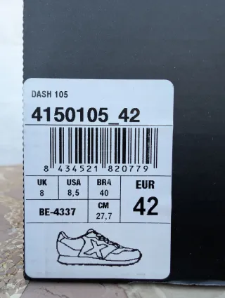 Zapatillas Hombre Munich Dash Blancas y Grises