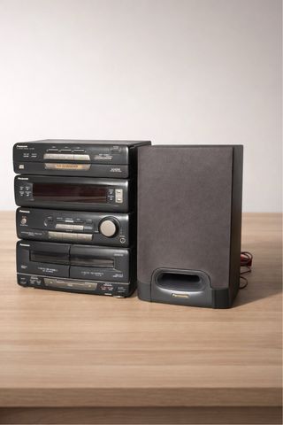 Minicadena Panasonic Negra/Gris