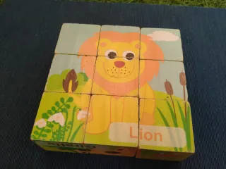 Puzzle de animales 9 cubos