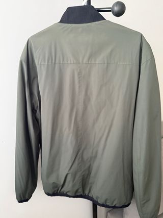 Chaqueta Bomber Zara Verde Militar Talla S
