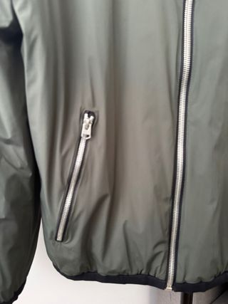 Chaqueta Bomber Zara Verde Militar Talla S