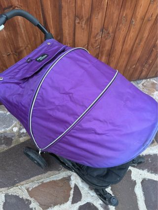 Passeggino viola e nero