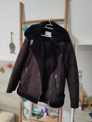 Abrigo pelo sintético talla S