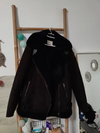 Abrigo pelo sintético talla S