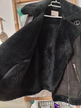 Abrigo pelo sintético talla S