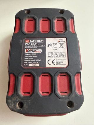 Batteria Parkside X20V Team non funzionante